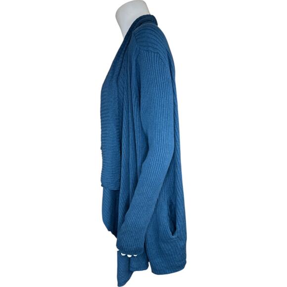 BEAUTIFUL by Lawrence Zarian The Kelly‎ Draped Cardigan Deep Teal Womens 1X - Picture 5 of 13